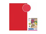 Cartoncino ondulato 50x70 10 fogli - Rosso