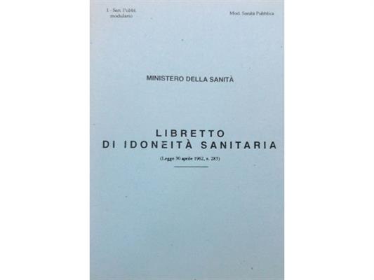 Libretto idoneità  sanitaria 