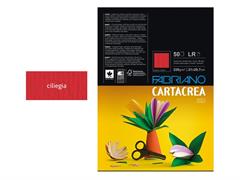 Cartacrea Liscio/Ruvido A4 220gr. 50 fogli - Ciliegia