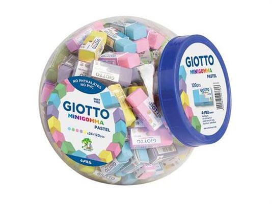 Minigomma pastel Giotto 120pz. boccia