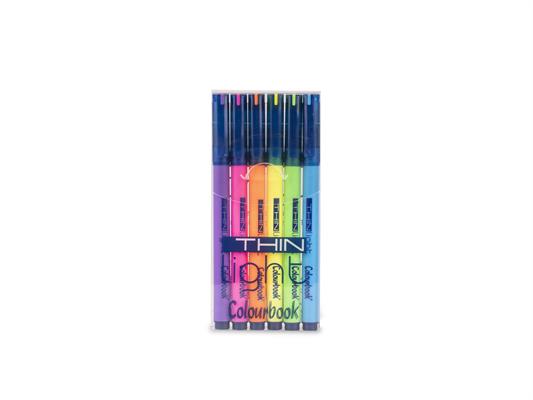 Evidenziatore Iris Thin Light Fluo 6pz. in espositore 24pz. - Evidenziatori  - Lagicart