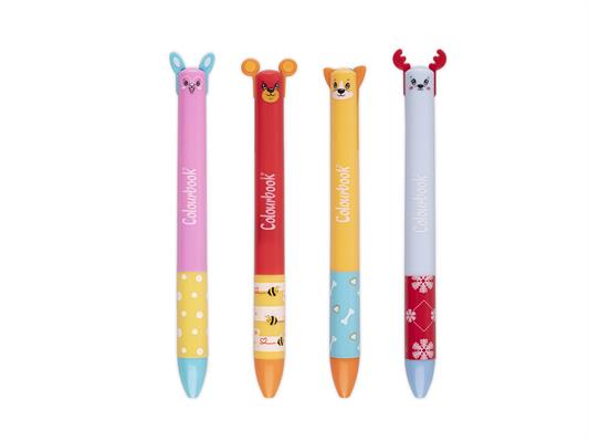 Penna a scatto bicolor Tippy Twin new 40pz.