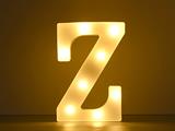 Luce a led lettera Z 22cm