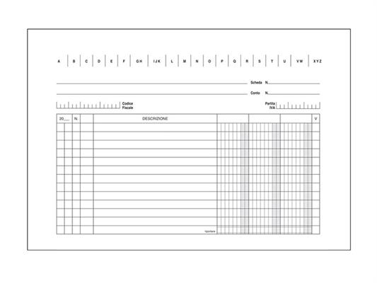 Schede 3 colonne 14,8x21 100pz.