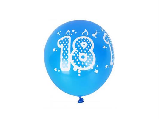 Palloncino 18 anni 6pz. assortiti