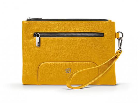 Pochette Gate Paint ecopelle InTempo - Giallo