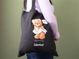 Borsa shopping in cotone Bears Colourbook