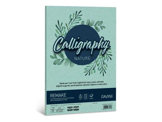 Carta Calligraphy Remake A4 120gr 50 fogli - Acquamarina