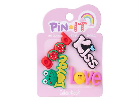 Set Pin It 4pz. - Kiss & love