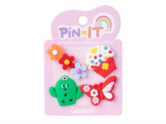 Set Pin It 4pz. - Flower & sweeties