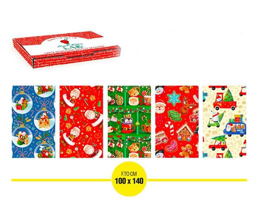 Carta regalo 100x140 Santa Claus 50 fogli