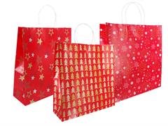 Borsa eco Noel extra large 36x12x40 - Rosso