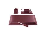 Set scrittoio Elite in pelle 4pz - Bordeaux