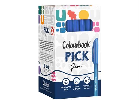 Penna Pick Colourbook 50pz - Blu