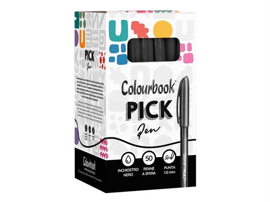 Penna Pick Colourbook 50pz - Nero