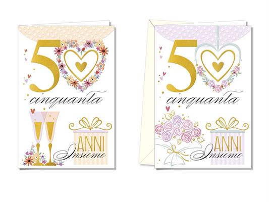 Biglietto anniversario 50 anni