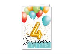 Biglietto numero 4 palloncino